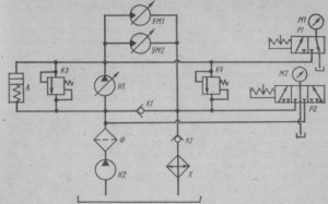 Гидравлическая схема токарного станка с ЧПУ